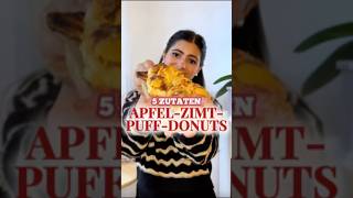 ApfelZimtPuffDonuts🍎✨ #apfelringe #blätterteigrezept #snackidee #foodtrend #amba3 #herbstrezept