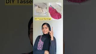 Diy tassel earring | jewellery making | diy ideas #shorts #diy #youtube #recreation