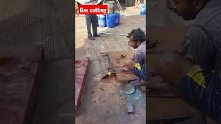 Gas cutting |cutting | enginiring works #shorts