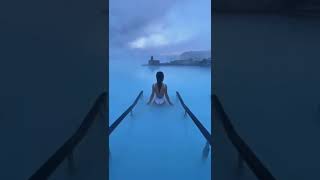 Thermal pool at blue lagoon Iceland