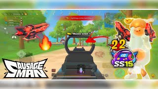 EGG SET + AKIMBO 🔥 SEASON PASS SKIN GAMEPLAY SS15 | SAUSAGE MAN