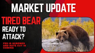 Tired Bear Ready To  Attack ?  ||  FED is Screwed, Rate Cut Coming... #niftyanalysis #Nifty