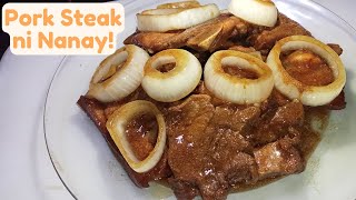 Easy Pork Steak ni Nanay! | Food Hug: The Fam Vlog