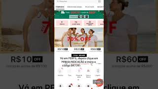 Ganhe + 20 pontos EXTRA + cupom de 15% + R$10 EXTRA com código na Shein #sheinbrasil #dicas