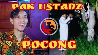 AKHIRNYA ADU KEKUATAN POCONG VS PAK USTADZ #REACT FRANK POCONG