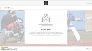 How to sign up for Coaches Ump App