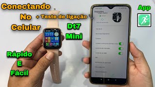 CONECTANDO DT7 MINI+ no Celular Rápido e Fácil + Teste de Ligação 📞 Veja: