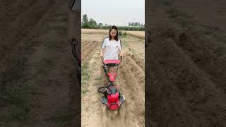 Part 702 Gasoline micro tillage machine, weeding and trenching all-in-one machine.😱