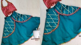 Baby Lehenga Choli Cutting & Stitching For 1-2 Year Girl | Baby Lehenga Choli Cutting & Stitching