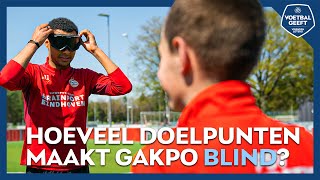 Weet Cody GAKPO ook het doel 🥅 te vinden bij PSV blindenvoetbal? 🧑🏾‍🦯⚽️ | Voetbal Geeft