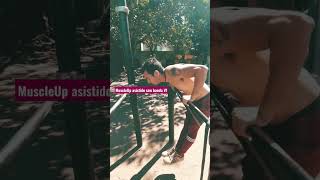 Prueba este MuscleUp asistido si aún no te sale💪😉 #calistenia #muscleup #muscleups #planche #viral