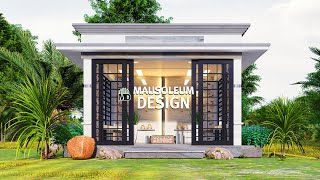 Mausoleum Design - Modern Elevated Mausoleum Design EP5