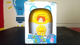 Trolley type piggy bank - Unboxing and Test - Peephole View Toys