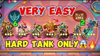 Magic Chess “HARD TANK ONLY” IN Magic Chess 2024 New UPDATE😱🔥 || VERY EASY PLAYES BY YOUTUBER ‼️💯✅