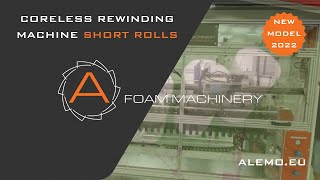 CORELESS REWINDING MACHINE SHORT ROLLS