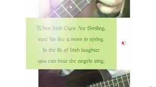 When Irish Eyes Are Smiling - Baritone Ukulele Test Cover (Tanglewood Ebony Tiare and Ziko Strings)