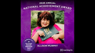 National Achievement Award Winner - Allison M.