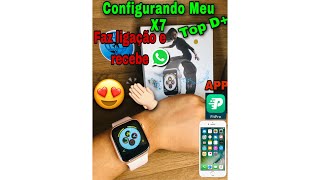 SMARTWATCH X7 ⌚#Parte1 CONFIGURANDO NO CELULAR 📲 APP FITPRO/Faz ligação 😱 Melhor custo benefício👏