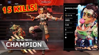 15 KILL Arenas Win with Rampart - Apex Legends Arenas