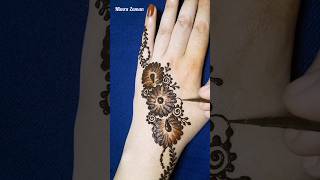 Quick Cottonbud Trick mehndi design for beginners #mehndi #henna #nimrazaman