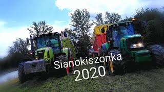 ☆Zbiór trawy 2020☆Akcja na dwie zbierki☆Claas & John Deere☆