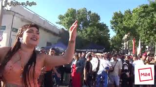 Fiesta popular del tambor en las Llamadas del Dia Nacional del Candombe en Palermo y Barrio Sur.