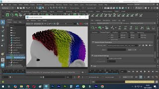 TUTORIAL 21 XGEN RENDERIZANDO CABELLO DE COLORES CON ARNOLD EN XGEN MAYA 2025