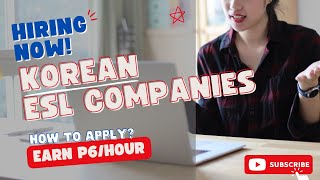 HIRING ESL COMPANIES WITH KOREAN STUDENTS / HOW TO APPLY / Liezel Oh