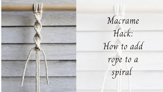 How to add rope to your spiral pattern tutorial