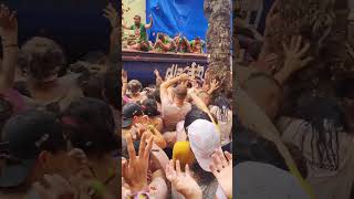 truck full of tomatoes for #latomatina #festival #spain #bunol (2)