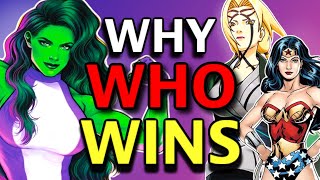 She Hulk VS Tsunade Senju/Wonder Woman (Marvel VS Naruto/DC) - Why Who Wins Podcast #1