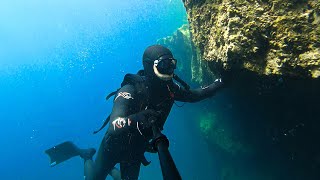 Freediving at Big Tub Lighthouse