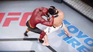 EA Sports UFC 2 Online Gameplay Ultimate Team Creation Best Ever crazy knockout submission tutorial