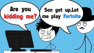 When a Gamer's Dad plays Fortnite Battle Royale