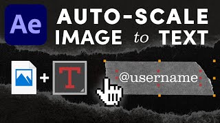 Auto-Scale Image to Text | After Effects Tutorial