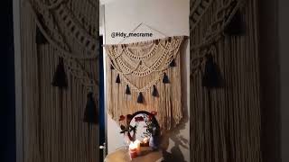 creating stunning macrame piece#macrameart #bohodecor  #macrameknots #knotting #homedecor #brand