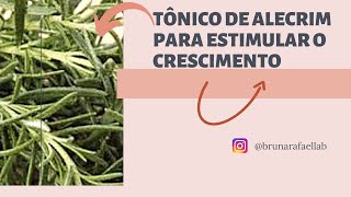 Testei o tônico de alecrim para o crescimento 🌿