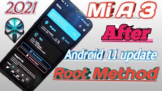 How to Root Mi A3 After Android 11 Update | Magisk Install Mi A3 2021