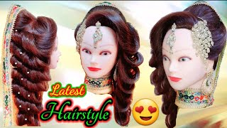 trendy hairstyle | Latest hairstyle |Hairstyle with front puff | Puff hairstyles | bubble hairstyle|