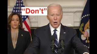 Joe Biden's Foreign Policy Genius: "Don't!"