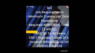 Heavy Duty Driver Abu Dhabi, Heavy Truck Driver in UAE, license no 04