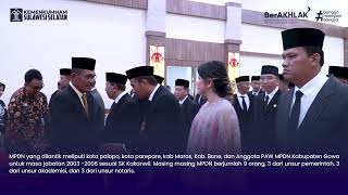 Lantik Notaris & MPDN Sulsel, Liberti Berpesan Bekerja Profesional & Jaga Etika Profesi