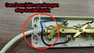 Cara membuat colokan terminal stop kontak / Extension terminal stop kontak @ikun16