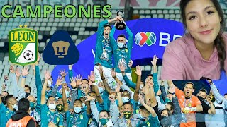 LEÓN CAMPEÓN! LA OCTAVA!! LEÓN 2-0 PUMAS| FINAL GUARDIANES 2020