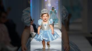 The cute baby is on the catwalk, and the cuteness is off the charts! #cute #runway #baby #cutebaby