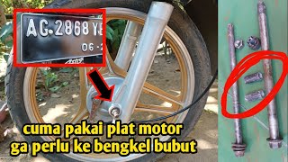 CARA PASANG VELG MOTOR AS RODA KECIL YAMAHA Suzuki KE Honda AS BESAR TANPA KE TUKANG BUBUT