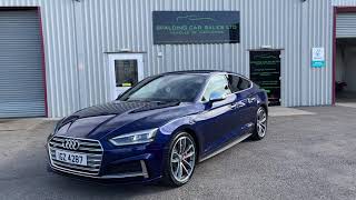 Audi S5 Sportback Finished in Navarra Blue with Rotor Grey Nappa Leather