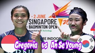 Gregoria Mariska vs An Se Young | Semi Final Singapore Open 2024 Badminton