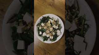 Easy, simple & quickly TOFU SALAD for vegan / ideas for salad with tofu #veganreceipes #tofurecipes