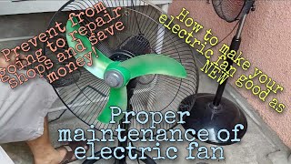 Proper Maintenance of Electric Fan🔧✔️